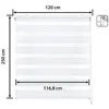 Image de Store enrouleur jour et nuit - Easydeco - Blanc - 120 x 250 cm