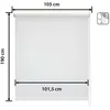 Image de Store Enrouleur Occultant Blackout - Easydeco - Blanc - 105 x 190 cm