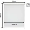 Image de Store Enrouleur Occultant Blackout - Easydeco - Blanc - 180 x 190 cm