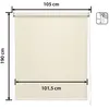 Image de Store Enrouleur Occultant Blackout - Easydeco - Beige - 105 x 190 cm