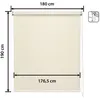 Image de Store Enrouleur Occultant Blackout - Easydeco - Beige - 180 x 190 cm