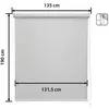 Image de Store Enrouleur Occultant Blackout - Easydeco - Gris - 135 x 190 cm