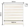 Image de Store enrouleur jour et nuit - Easydeco - Lin - 150 x 250 cm