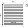 Image de Store enrouleur jour et nuit - Easydeco - Gris - 180 x 250 cm
