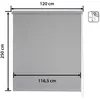 Image de Store enrouleur Translucide Daylight - Easydeco - Gris - 120 x 250 cm