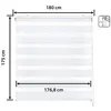 Image de Store enrouleur jour et nuit - Easydeco - Blanc - 180 x 175 cm