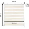 Image de Store enrouleur jour et nuit - Easydeco - Lin - 150 x 175 cm