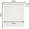 Image de Store Enrouleur Screen - Easydeco - Blanc - 105 x 250 cm