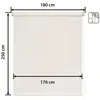 Image de Store Enrouleur Screen - Easydeco - Blanc - 180 x 250 cm