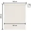 Image de Store Enrouleur Screen - Easydeco - Beige - 165 x 250 cm