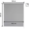 Image de Store enrouleur Translucide Daylight - Easydeco - Gris - 160 x 250 cm
