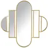 Image de Miroir Mural Alexandra House Living Doré Métal 7 X 80 X 78 Cm