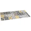 Image de Tapis Vinyle Patch Chrome Gris-ambre 50x140cm