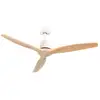 Image de Ventilateur De Plafond 3 Pales Blanches 55w 6 Vitesses Nebraska Dayron