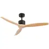 Image de Ventilateur De Plafond 3 Pales Noires 55w 6 Vitesses Nebraska Dayron