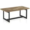 Image de Table basse en frêne avec pieds en métal - REF. 10220
