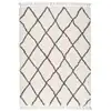 Image de Tapis shaggy ethnique blanc, 140 x 200 cm 43775