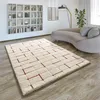 Image de Tapis ATTICGO shaggy géométrique 160 x 230 cm BRENDA 8834 blanc
