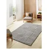 Image de Tapis ATTICGO géométrique avec relief 126 x 190 cm JUNO 54406 gris