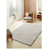 Image de Tapis ATTICGO géométrique avec relief 64 x 120 cm JUNO 54406 blanc