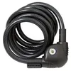 Image de Antivol Massi Condor 12x1800 mm - Serrure à clé en spirale pour adulte - Multisport - Métal - Noir