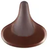 Image de Selle de vélo Cruiser - VELO - VL8088 - Cuir marron + tissu pied-de-poule - Suspension à ressort hélicoïdal