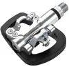 Image de Pédales Vélo - Wellgo - R191B - Automatique/Plateforme - Aluminium - Argent