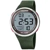 Image de Montre homme - CALYPSO - CALYPSO CAB.DIG.COR.ESF.NE.VE. - Silicone / plastique - Noir - 44mm