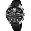 Image de LOTUS Montre homme 18944/2 Vortex Boîtier en acier inoxydable 316l argenté Bracelet en caoutchouc noir Noir
