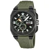 Image de Montre - LOTUS - Chrono 18976/1 - Boîtier carré en fibre de carbone - Étanchéité 10 ATM - Style sportif