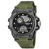 Image de Montre - CALYPSO - Calypso - Double affichage analogique & digital - Noir et kaki - Bracelet silicone/plastique