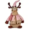 Image de Renne De Noël Rose Marron 15 X 43 X 19 Cm