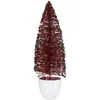 Image de Sapin De Noël Moyen 10 X 33 X 10 Cm Rouge Bleu Doré Plastique