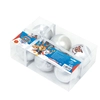 Image de Arditex Pw14025 Décoration De Noël Boules De Décoration De Noël Polyéthylène Multicolore, Argent 6 Pièce(s)