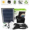 Image de Kit Panneau Solaire 10W 18V + 4 Ampoule 2 USB pour Téléphone Portable Camping Extérieur Chargeur - Générateur dénergie