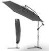 Image de VOUNOT® Parasol déporté inclinable 3M Gris - Rotatif 360° - Inclinaison réglable - Manivelle anti-retour - Housse de protection
