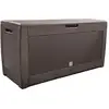 Image de Vounot Coffre De Rangement Exterieur 310l En Pp 119x48x60cm Style Polyrotin Marron