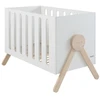 Image de Lit À Barreaux Micuna Swing 120x60 Blanc/bois Bois