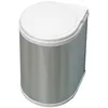 Image de Poubelle ronde 13 L Dim 352 x 355 x 277 mm en Acier Inox - EMUCA - 8035865