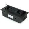 Image de Bloc prise encastrable - EMUCA - Multiconnecteur Atom - 26 A + C - 2 prises Schuko - Noir