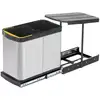 Image de Poubelle de recyclage extraction manuelle 2 bacs 12 litres recycle