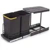 Image de Poubelle de recyclage 2 bacs 12 litres recycle