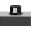 Image de Bloc prise encastrable - EMUCA - Vertikal Push - 3 prises Schuko - 2 ports USB - Acier et Plastique