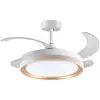 Image de Ventilateur Plafonnier Bel-air Kigali 72w Télécommande Blanc/or