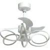 Image de Ventilateur Plafonnier Fabrilamp Karla 65w+65w Led Blanc