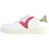 Image de Baskets - VICTORIA - Madrid - Cuir effet - Lacets - Rose