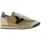 Image de Baskets en nylon métallisé et cuir fendu femme Victoria Saturno