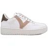 Image de Baskets Victoria Madrid effet cuir et croûte de cuir - Taupe - Homme - Taille 43