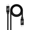 Image de Câble Usb-c Nanocable 10.01.5001 Noir 1 M