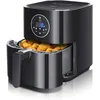 Image de Aigostar Mini Cube-1500W Airfryer CompacteÉcran Tactile Digital Friteuse sans Huile2-4 PersonnesAir Fryer 3.5L Minuterie